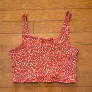 American Eagle Cropped Cotton Tank Top